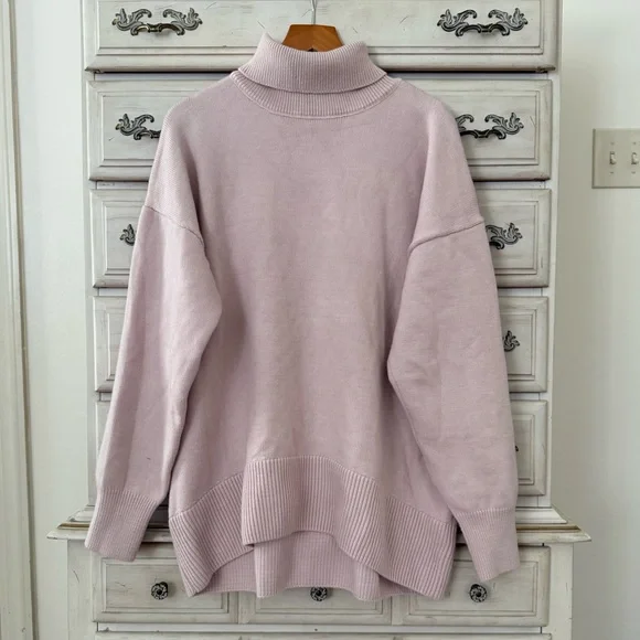 Vici Soft Lavender Turtleneck Sweater - Picture 2 of 5